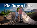 New Kids Backyard Jump Line - Fine Tuning and Riding!