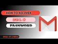 How to recover email id password in android phones 