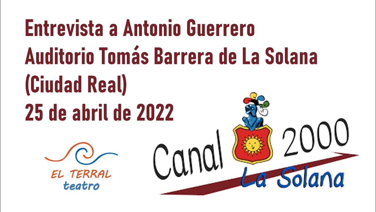 Entrevista para Canal 2000 de La Solana (Ciudad Real)