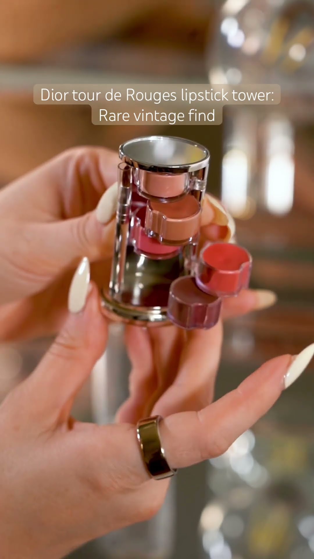 Rare Dior early 2000s vintage lipstick tower #makeup #vintage #y2k