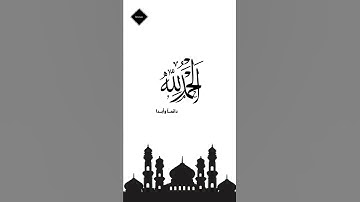الحمد والشكر الله دائماً وأبدا 🌿🌿 آيات قصيرة من القرآن الكريم ❤️