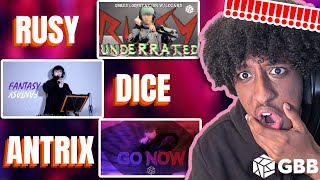 RUSY, DICE & Antrix | GBB23: World League Wildcards | YOLOW Beatbox Reaction