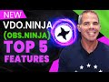 VDO Ninja (aka OBS Ninja) Top 5 Features | Including VDO Ninja Director Panel