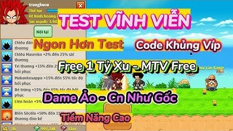 Ngọc Rồng Lậu Mới // Sever Test Vĩnh Viễn -Code Cực Ngon - Hào Quang Víp Đầy Đủ Chức Năng Như Gốc