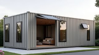 We Designed a Cozy Off-Grid Shipping Container House with 2 Bedrooms