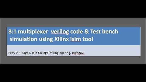 Simulation of MULTIPLEXER 8 to 1