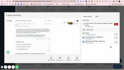 Close Student Tab, Open Tab, and Chat in Go Guardian
