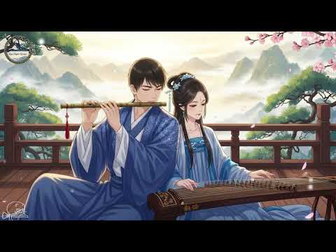 Chinese Tea House Calm Music Soft Guzheng Warm Piano For Relaxation