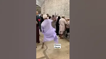 A Man Throwing Stone On Shaitan Crazyman Shaitan Satan 