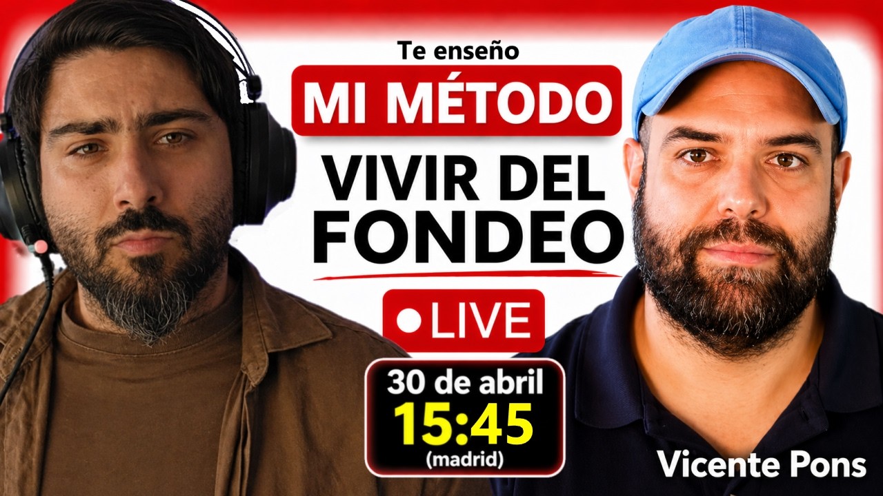 EN VIVO 🔴 Cómo VIVIR del FONDEO de la mano de un trader… — Transcript