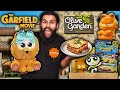 This is our biggest garfield movie hunt ever trying real life garifeld lasagna at olive garden