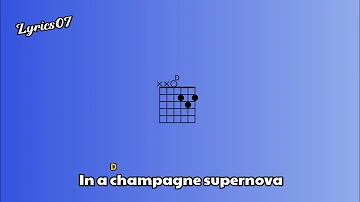 Easy chord Champagne Supernova - OASIS ( Chord With Lyrics) #guitarchord