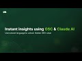 Instant insights using GSC &amp; Claude AI