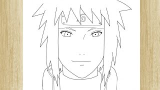 Como Desenhar Minato, How To draw Minato (passo a passo Super Fácil) 