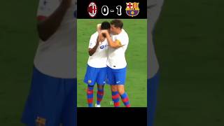 AC Milan vs Barcelona Friendly Campions Tour Highlights🔥 #football #shorts