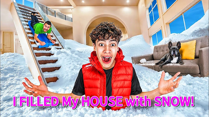 I FILLED My ENTIRE HOUSE with SNOW! ❄️😱 Do NOT Try This
