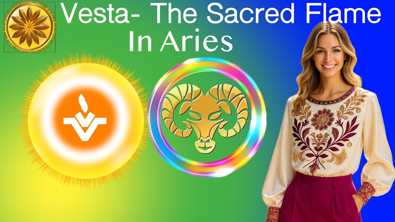 Vesta in Aries — The Sacred Flame of Initiation, Courage & Self-Mastery