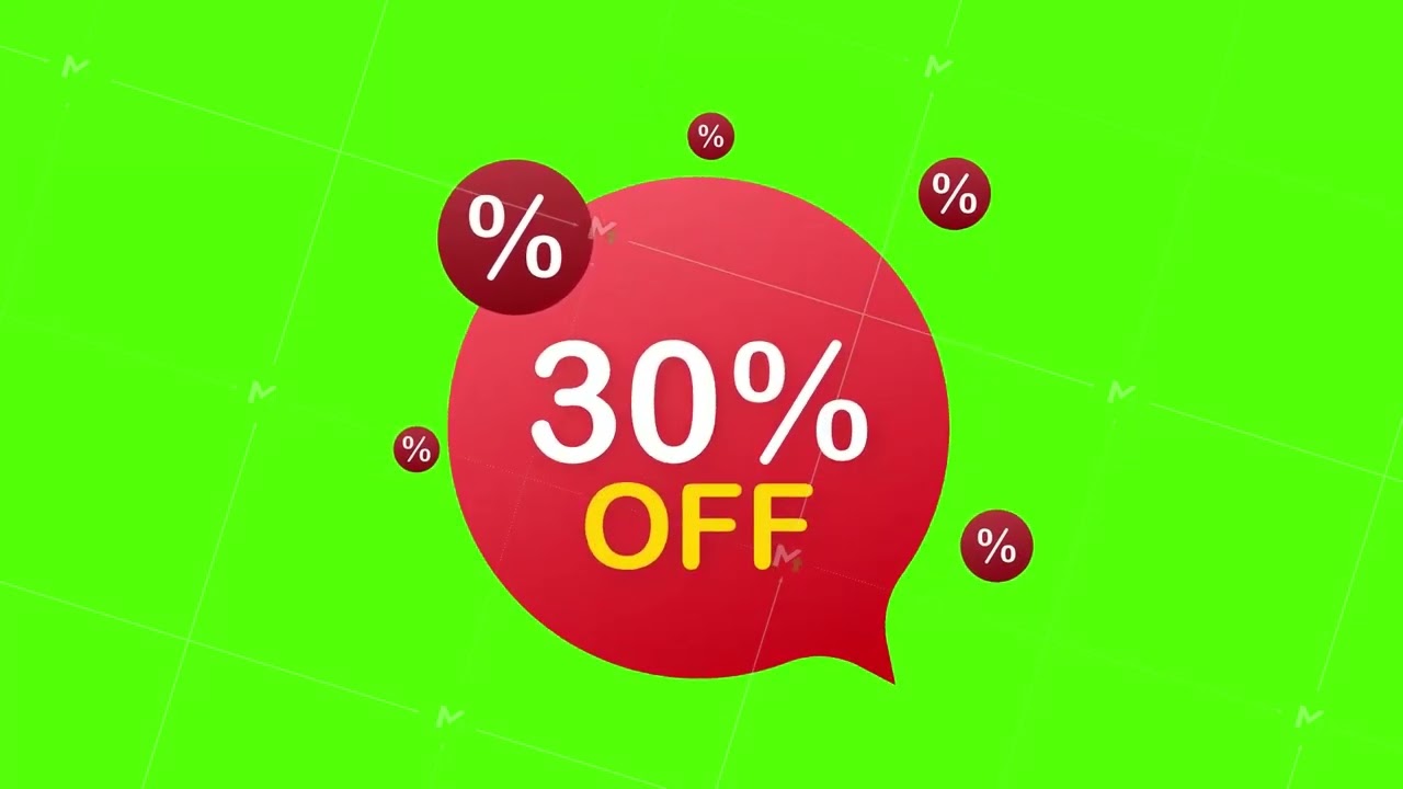 30 percent OFF Sale Discount Banner. Discount offer price tag. 30 percent discount promotion flat