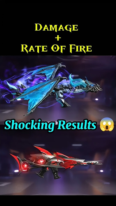 Blue Flame Draco AK vs Megalodon Alpha SCAR – Damage & Fire Rate Test | Free Fire Best Gun?