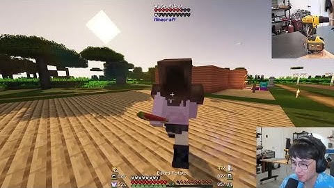 Lily joins the Minecraft Server to tell Micheal to get off