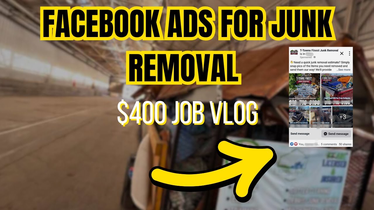 FaceBook Ads Tips For Junk Removal & Lawn Care | + $400 Junk Removal Vlog