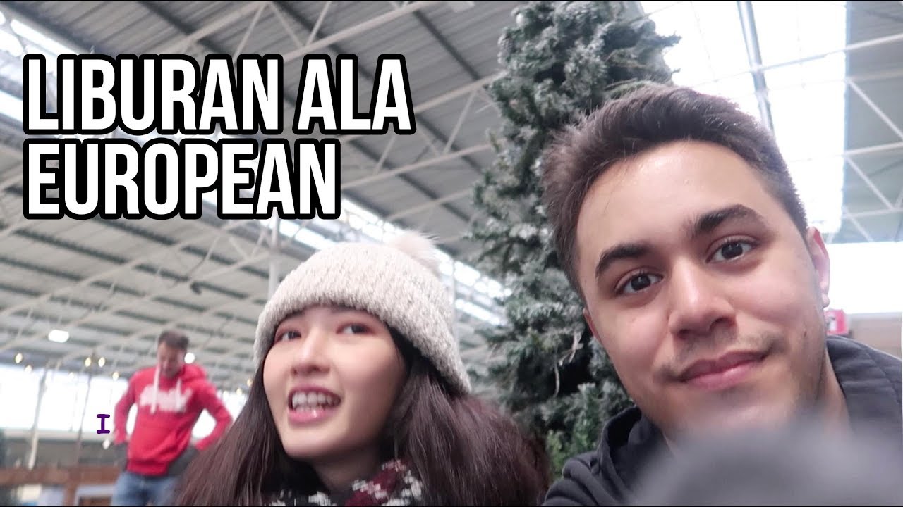 Ice Skating in Holland : European Asian Couple