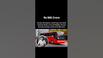 He built RedBus and sold it for Rs 800 Crore.