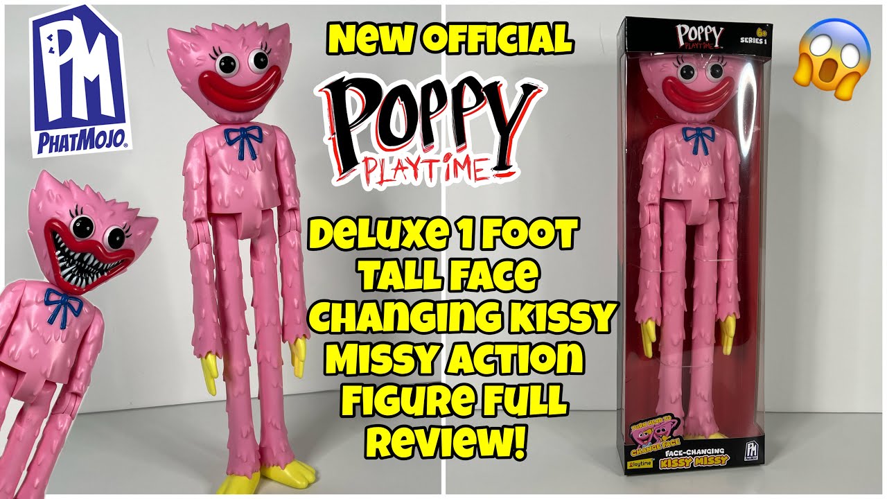  Poppy Playtime - Kissy Missy Deluxe Face-Changing Action Figure  (12 Tall, Series 1) [Officially Licensed] : Toys & Games