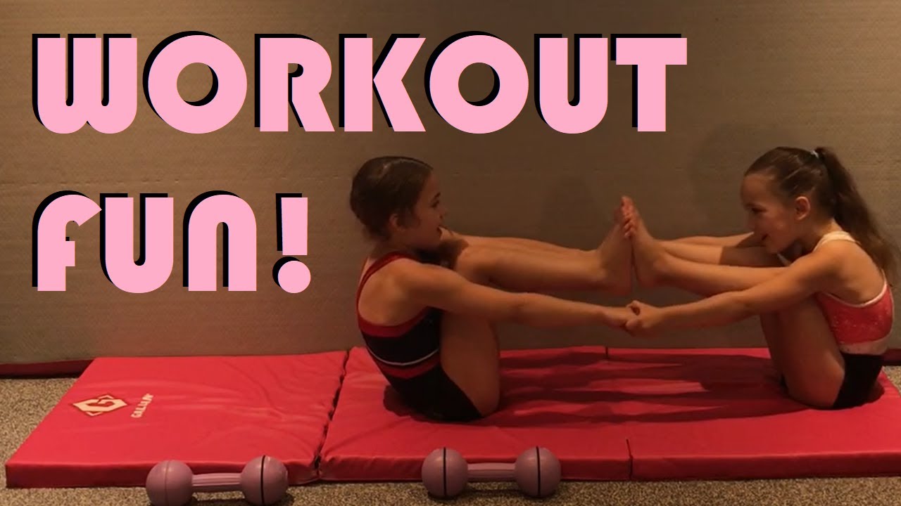 Workout Fun!!! We had fun training for gymnastics!!!