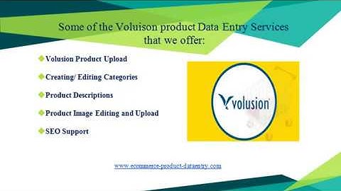 Volusion Product Data Entry Services - Ecommerce Product Data Entry (ePD)