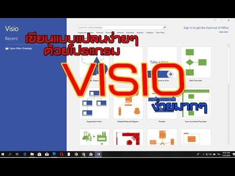 การ ใช้ โปรแกรม visio  2022 Update  Visio2019เขียนแบบแปลนบ้านแบบง่ายๆ