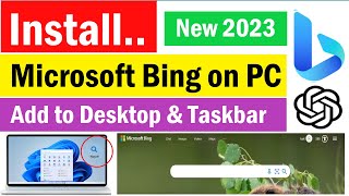 Microsoft Bing for PC/Laptop | How to put a Bing shortcut on PC desktop | Bing AI for PC screenshot 1