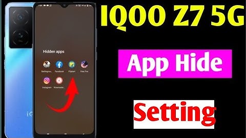 Iqoo z7 App Hide /app hide setting/how to hide apps in Iqoo z7 5g/app hide kaise karen IQoo z7 5G