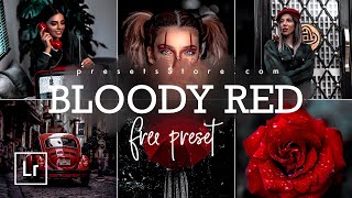 Bloody Red Preset — Lightroom Mobile Preset DNG | Tutorial | Download Free screenshot 5