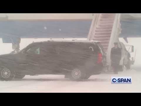 President Biden Returns to Washington During Snow Storm