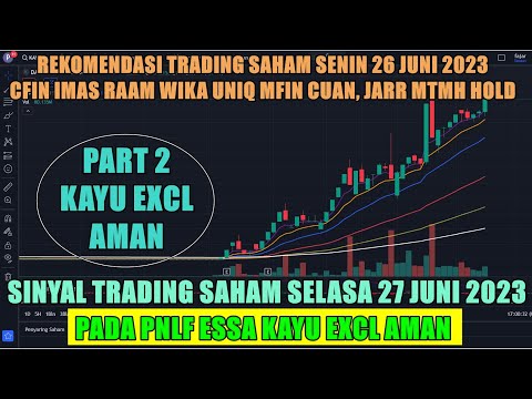 Part 2 Analisa Rekomendasi Swing trading Scalping saham harian Selasa 27 juni 2023 KAYU EXCL AMAN
