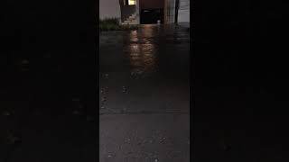Inundación en la calle de asturias, colonia alamos, delegación Benito Juárez