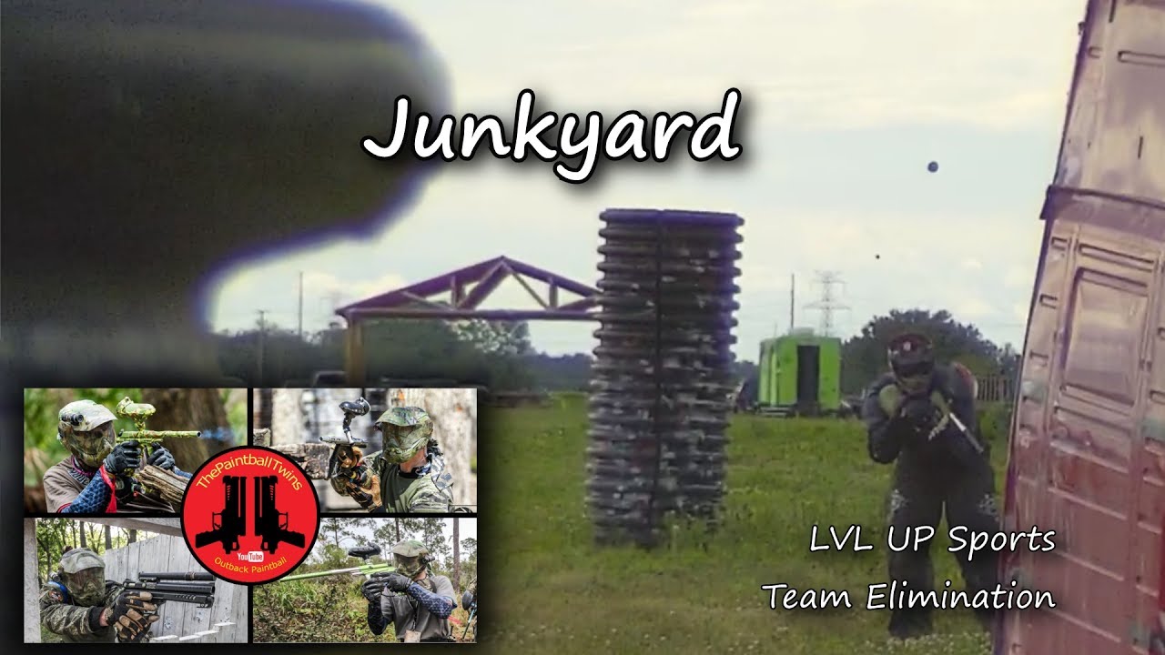 LVL UP Sports Paintball, Junkyard, ZoomCam, ThePaintballTwins YouTube