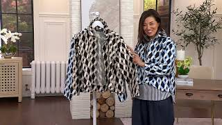Full Carla Rockmore Collection 100% Cotton Canvas Swing Jacket on QVC News