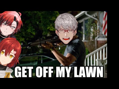 Aran malds in English as two red boys disrespect his property [Holostars JP/EN Miyabi, Flayon]