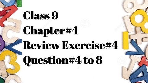 Class 9 Maths Ch. 4 Review Exercise 4, Q#4 to 8/Simplify Algebraic Expressions/ @MathpointwithRameen
