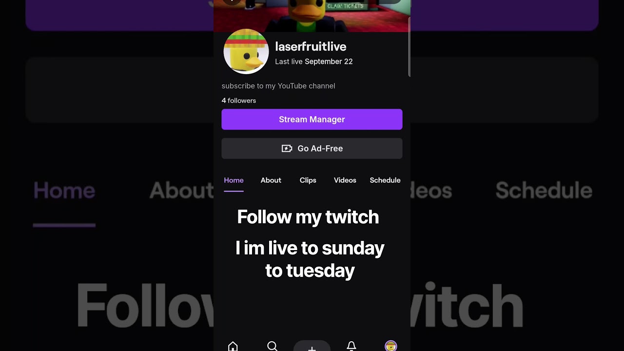 follow my twitch - YouTube