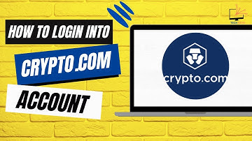 How to Login into Crypto com Account