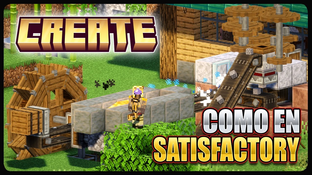 🏭 AUTOMATIZACIÓN de FÁBRICAS estilo Satisfactory… pero en Minecraft ...