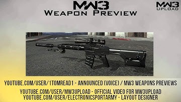 MW3 Snipers Preview (.50cal, M14EBR, RSASS)
