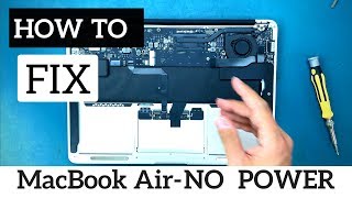 DIY Repair Liquid Damage A1466 MacBook Air 13" Logic Board - No Power Efi Chip