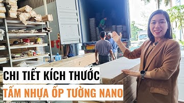 Chi tiết kích thước tấm nhựa ốp tường nano nhập khẩu và tấm ốp nhựa cắt theo yêu cầu | Lê Hạ Haroma