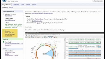 VectorEditor DNA construct sequence editing tools
