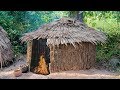 Primitive Technology: Wattle and Daub Hut | Build A Primitive Mud Hut - Part 3