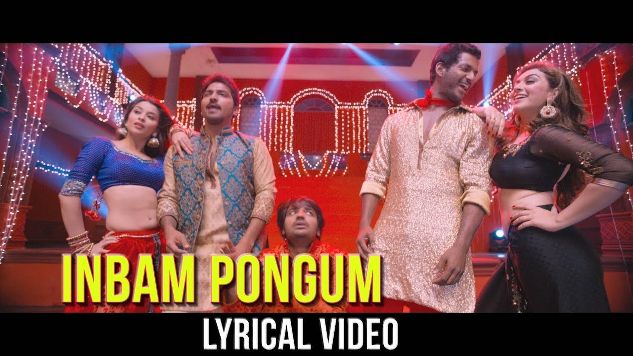 Inbam Pongum Vennila Remix Song  Hip Hop Tamizha  Vishal  Hansika  Ambala Movie
